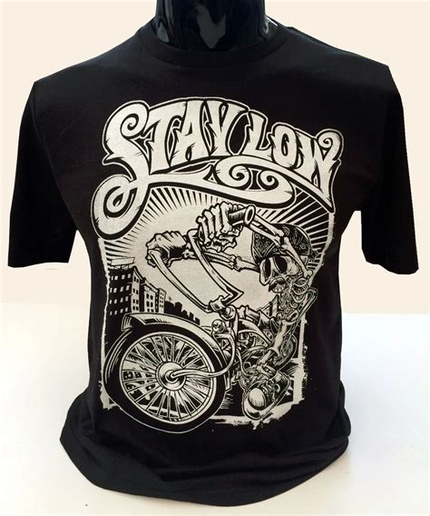Stay Low T Shirt Mens S 5xl Graffiti Biker Rider Lowrider Skeleton
