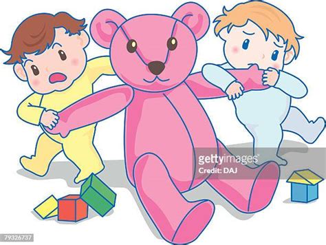 Kids Fighting Over Teddy Bear High Res Illustrations Getty Images