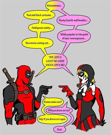 Deadpool And Harley Quinn Deadpool Harley Quinn And Marvel