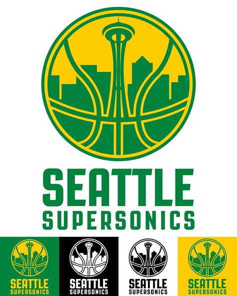 Updated Seattle Supersonics Nba Logo Rlogodesign