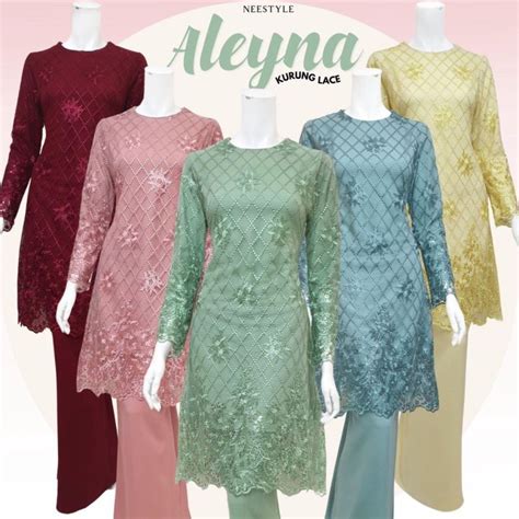 Neestyle Aleyna Plus Size • Baju Kurung Moden Full Lace Baju Tunang