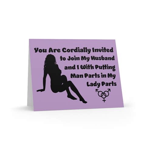 Mfm Threesome Invitation Swinger Lifestyle Greeting Card Etsy