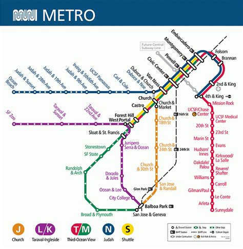 Transit Maps Submission Official Map Muni Metro Service Resumption
