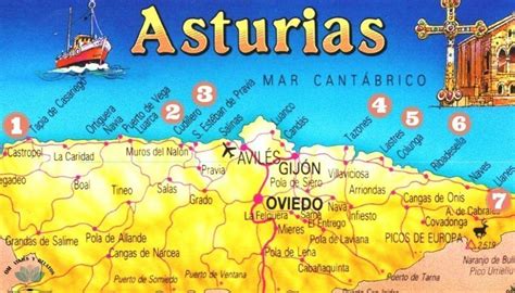 Los pueblos costeros más bonitos de Asturias Ruta Mapa