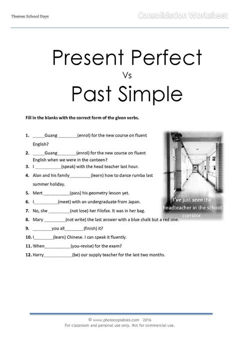 Exercises On Simple Past And Present Perfect Online Degrees