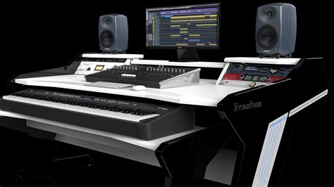 This studio desk gives you plenty of space for all your equipment and maybe also for adding more in the future. Commander V2 Desk | The Desk you Deserve-StudioDesk| Koper ...