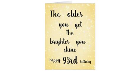 Large Lovely Happy 93rd Birthday Design Card Zazzle