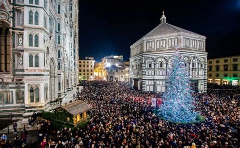 Florence In Christmas With The Light Festival