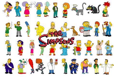 Los Simpsons Personajes Colección Completa 44 Imágenes Etsy España