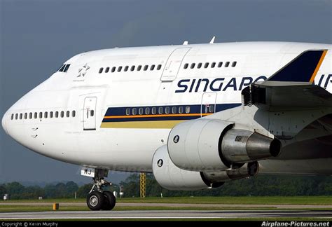 9v Smj Singapore Airlines Boeing 747 400 At Manchester Photo Id