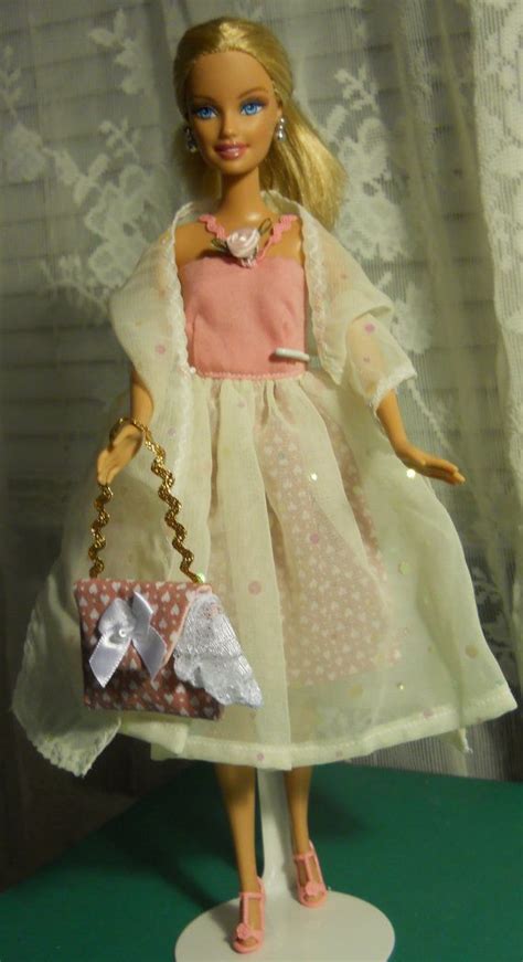 Handmade Barbie Chiffon And Cotton Prom Dress Etsy
