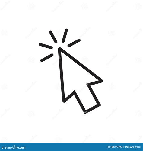 Mouse Pointer Arrow Clicked Or Cursor Click Line Art Icon For Apps And