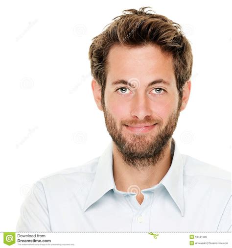 Young Man Portrait Stock Photo Image Of Business Closeup 18441696