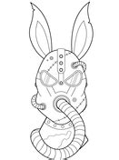 Steampunk Horse coloring page | Free Printable Coloring Pages