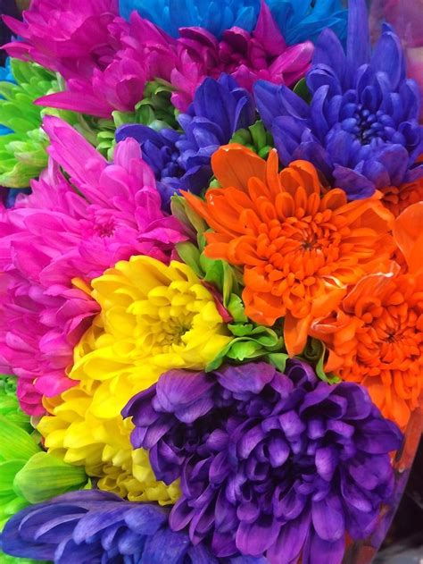 Colorful Neon Flower Bouquet By Silverdragon Neon Flowers Beautiful