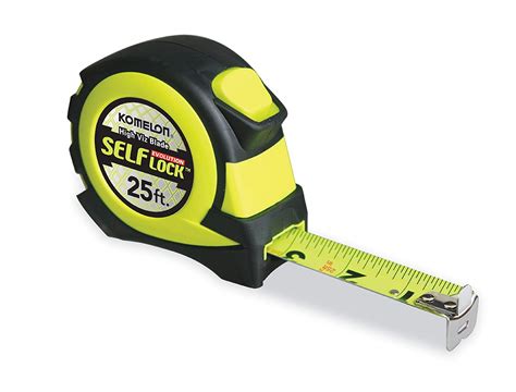 Komelon Self Lock Evolution Tape Measure With High Viz Yellow Blade 1