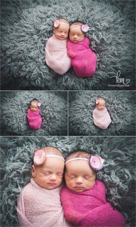 Noblesville Twin Newborn Photographer Newborn Twin Girls Leela