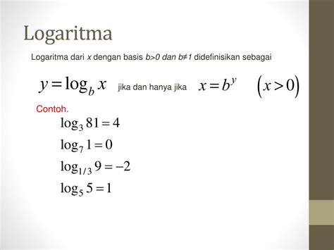 PPT Fungsi Eksponensial Fungsi Logaritma PowerPoint Presentation