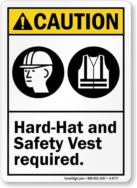 Hard Hat Signs Wear Hard Hat Signs Hard Hat Required Signs