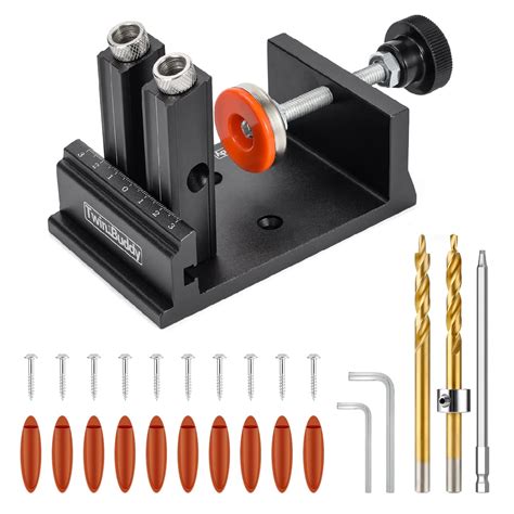 Buy Pocket Hole Jig Tool Kit For Carpentry With Guide Hole Block With