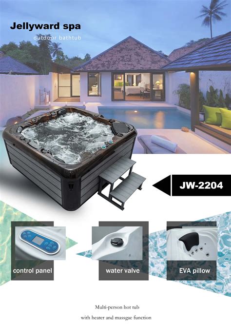 Family Aristech Acrylic Outdoor Spa Whirlpool Freestanding Spa Massage Bathtub Persons Spa Hot