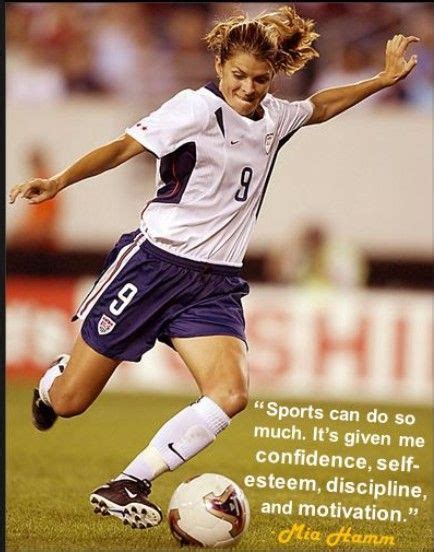 Mia hamm was born in 1972, the year women's sport changed. My favorite soccer quote. | Soccer inspiration, Soccer quotes, Good soccer players