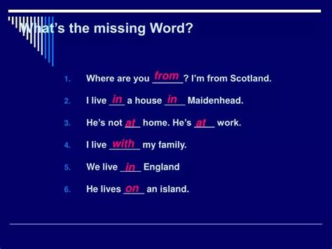 Ppt Whats The Missing Word Powerpoint Presentation Free Download