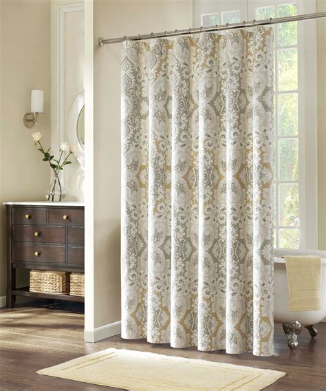 Elegant White Patterned Curtains Homesfeed