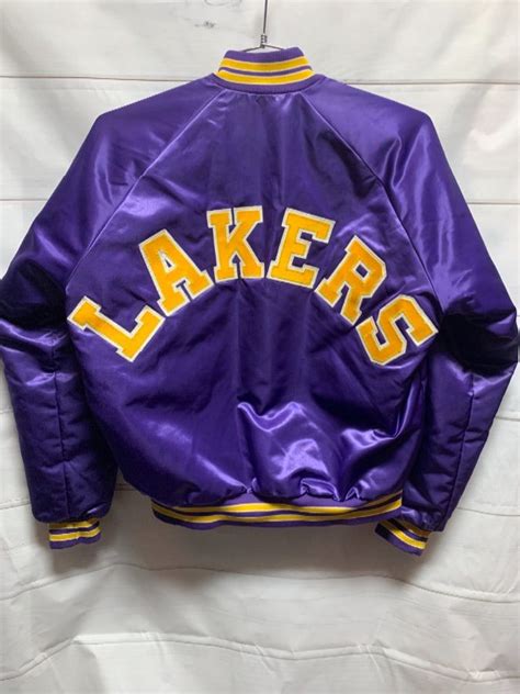 Browse new los angeles lakers vintage sports clothing at fansedge.com. NBA LOS ANGELES LAKERS SATIN SPORTS JACKET W/ APPLIQUED ...