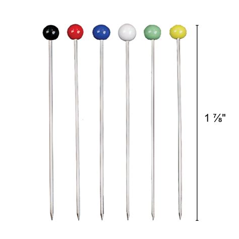 Glass Head Straight Pins Notions Rowley