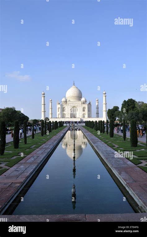 Taj Mahal In Agra At Delhi India Stock Photo Alamy