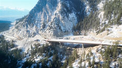 New Bridges Viaducts Opening On Bcs Highway 1 In Kicking Horse