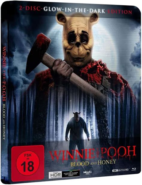 Winnie The Pooh Blood And Honey 2023 4k Uhd Blu Ray Steelbook New