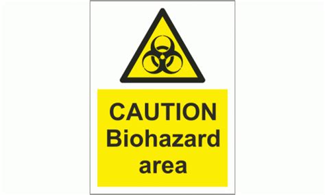 Caution Biohazard Area Sign Biohazard Safety Signs Safety Signs