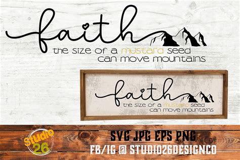 Faith Of A Mustard Seed Svg Png Eps