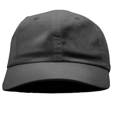 Blank Dark Gray Adjustable Dad Hat Cap Swag