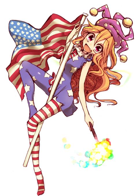 Safebooru 1girl American Flag American Flag Legwear American Flag