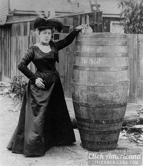 Woman Goes Over Niagara Falls In A Barrel 1901 Click Americana