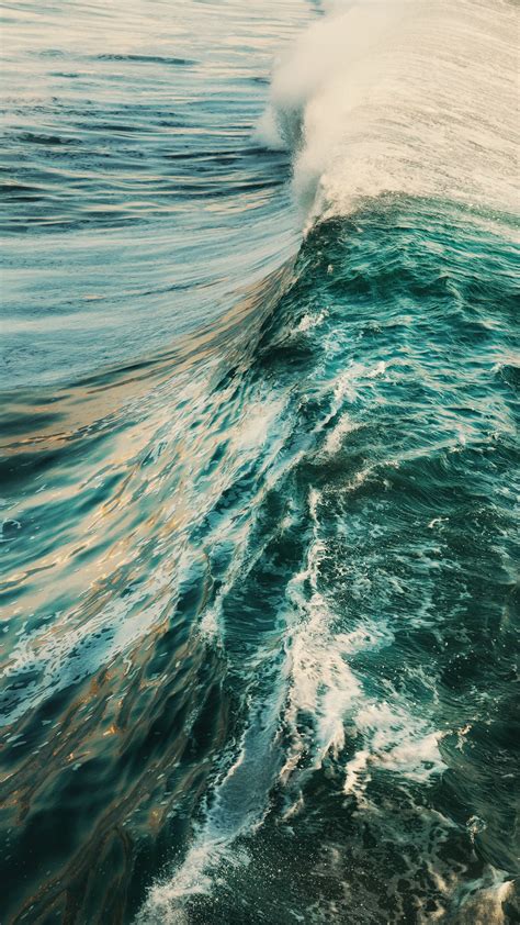 Download Wallpaper 2160x3840 Waves Water Ocean Samsung Galaxy S4 S5