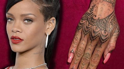 With Images Rihanna Hand Tattoo