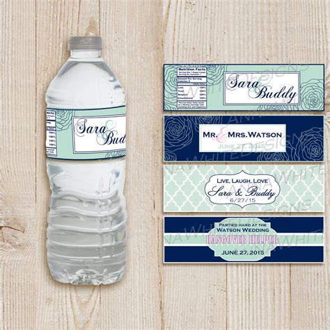 Water Bottle Labels Printable Web Order Printable Or Professionally