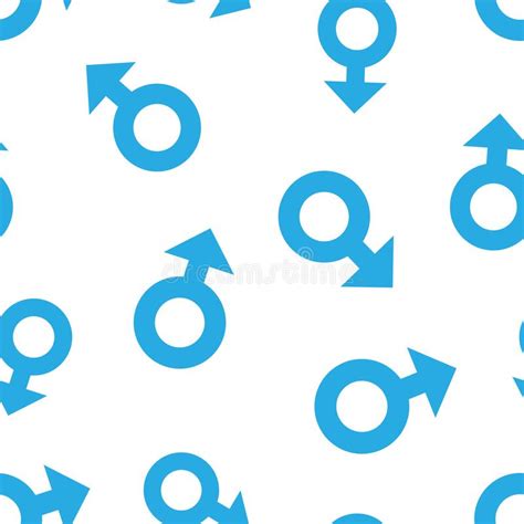 Male Sex Symbol Icon Seamless Pattern Background Business Concept