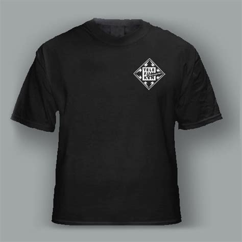 Black T Shirt With White Logo Telefunken Motorsports