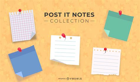 Post It Notes Collection Vector Download