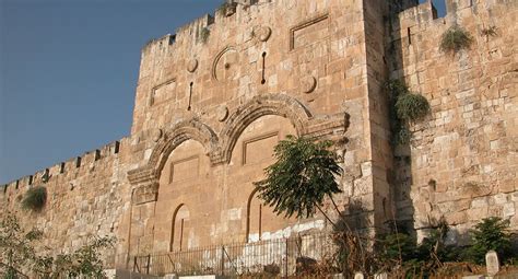 This gate has not been unblocked since the crusaders lost control of jerusalem. The Eastern Gate - Israel My Glory
