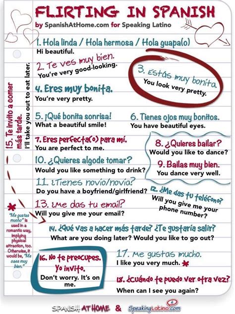 Complimentjes En Versieren Spanish Phrases Learning Spanish How To