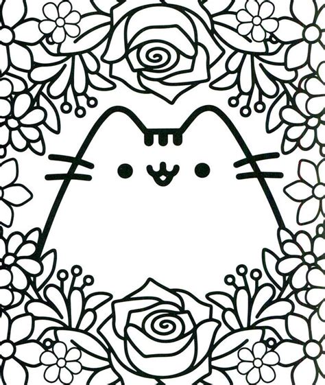 Get This Kawaii Coloring Pages Pusheen Cat For Adults