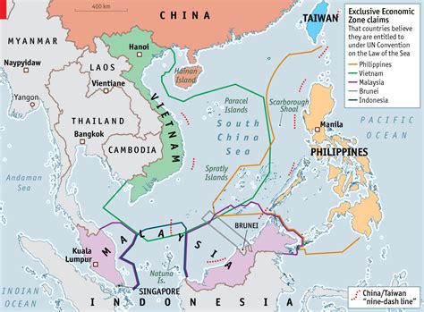 Rival claims in the south china sea. Daily chart: The South China Sea | The Economist