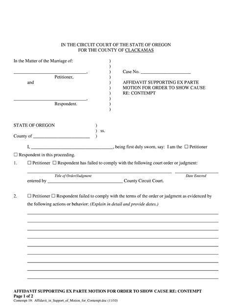 How To File Contempt Of Court In Oregon Fill Out And Sign Online Dochub