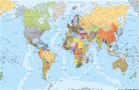 Mapamundi Mapas Murales España Y El Mundo